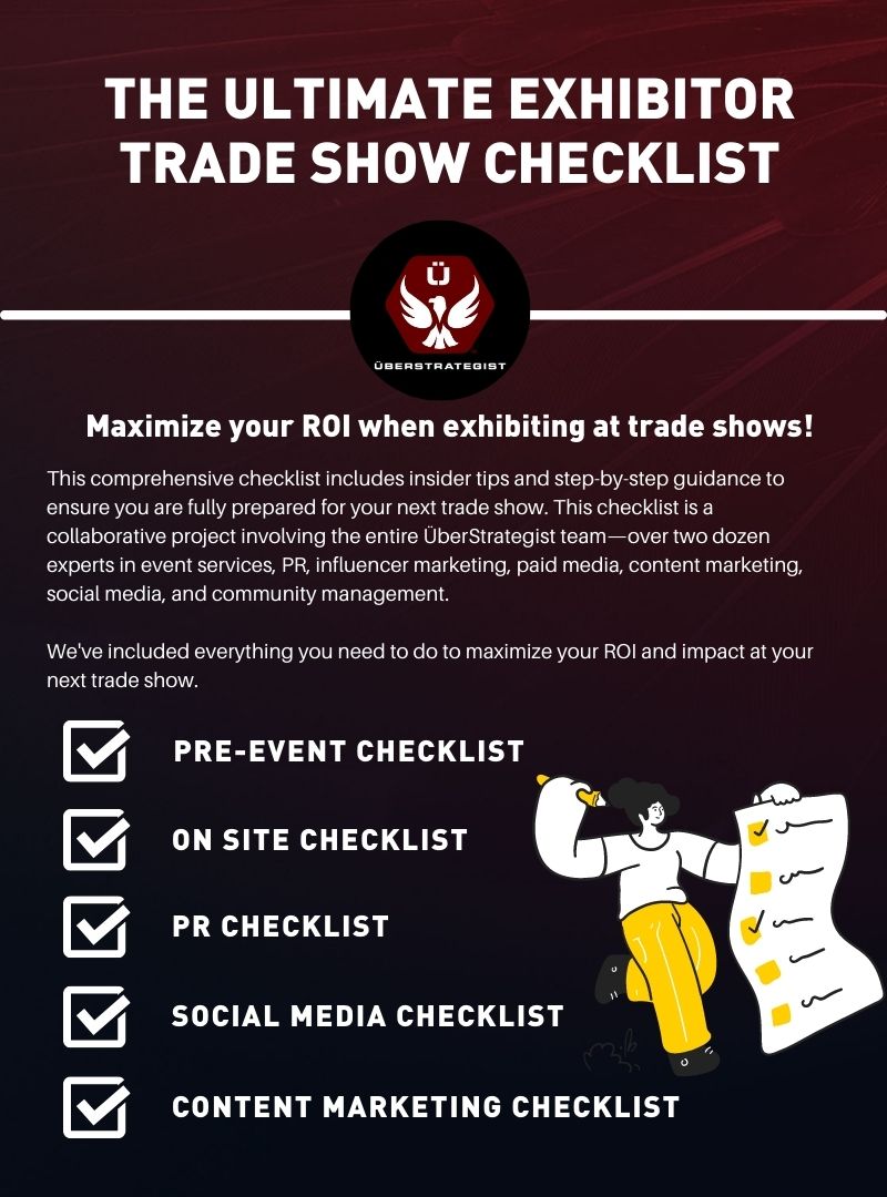 exhibitor trade show checklist - UberStrategist